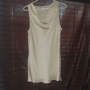 Jennifer Lopez cream beige large dress shirt